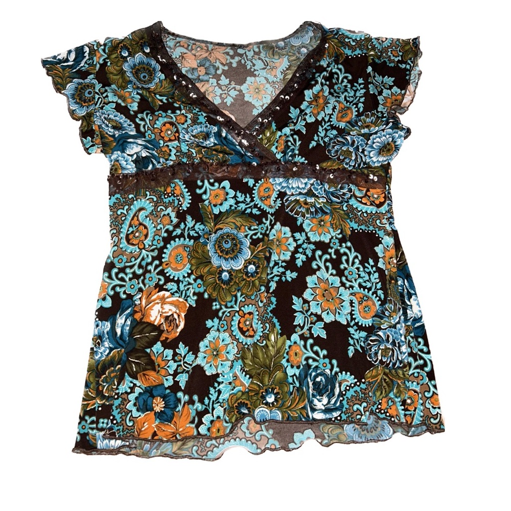 y2k 2000s hippie t shirt ! size m-l